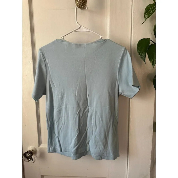 Karen Scott women’s size small blue T-shirt - Picture 6 of 6